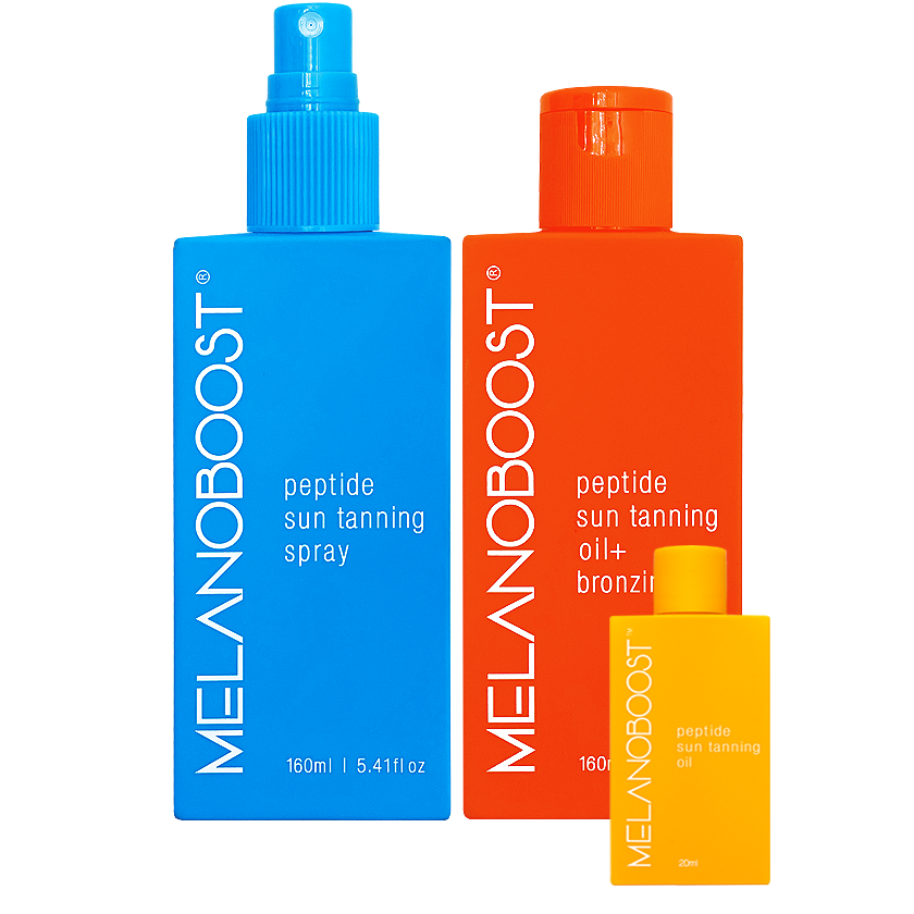 Melanoboost Peptide Sun Tanning Spray Oil