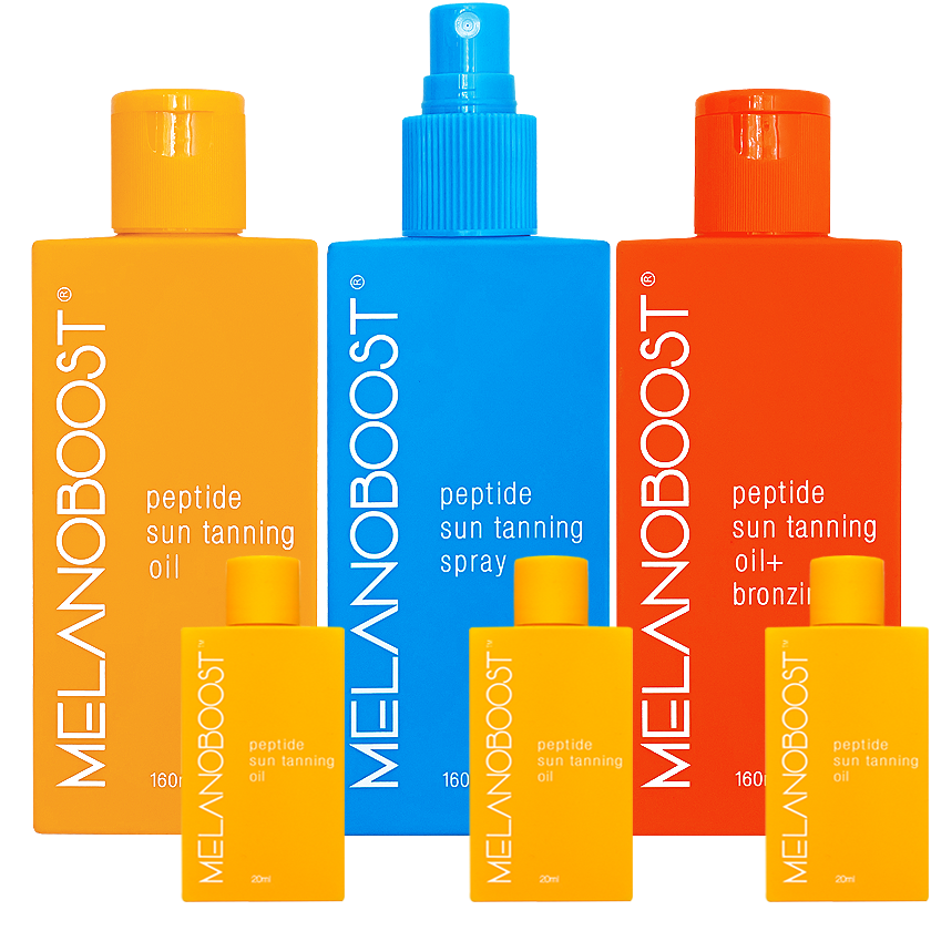 Melanoboost Peptide Sun Tanning Spray Oil